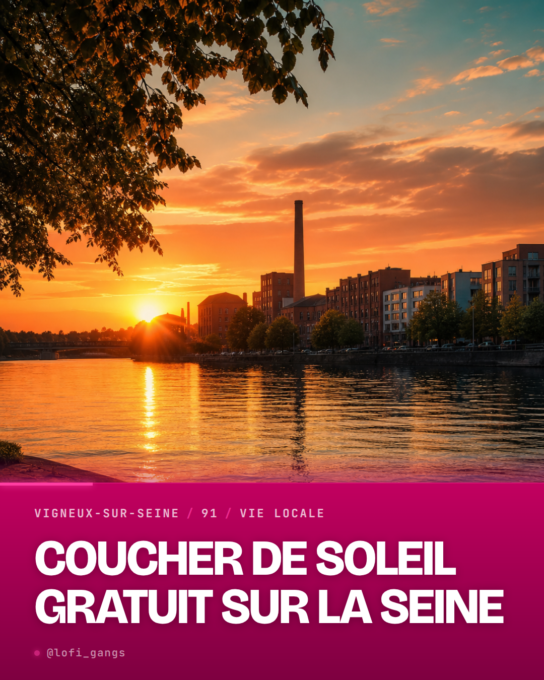 Appel a contribution : tu demandes aux gens leurs photos de coucher de soleil sur la Seine ou les lacs