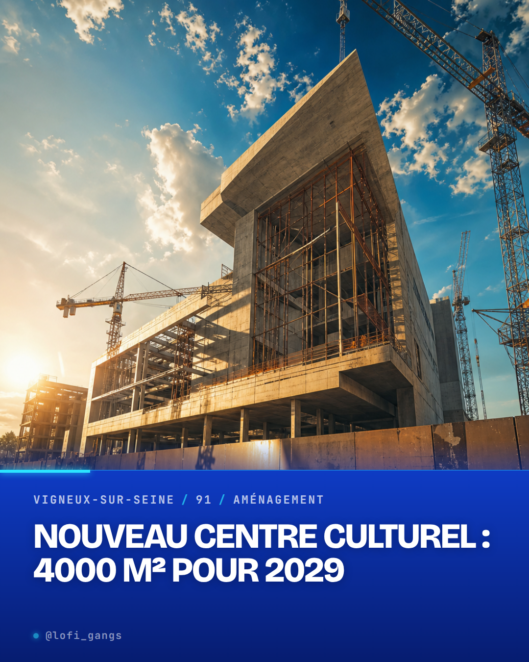 Un mégaprojet débarque à Vigneux : un centre culturel de 4000 m² avec médiathèque, conservatoire, salle de spectacles